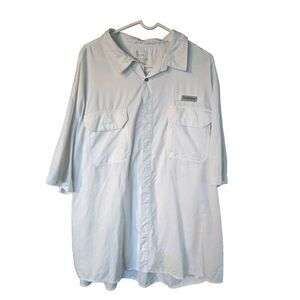 Field &‎ Stream Poly S/S Vented Back Hunting Fishing Shirt  Excellent 3XL White